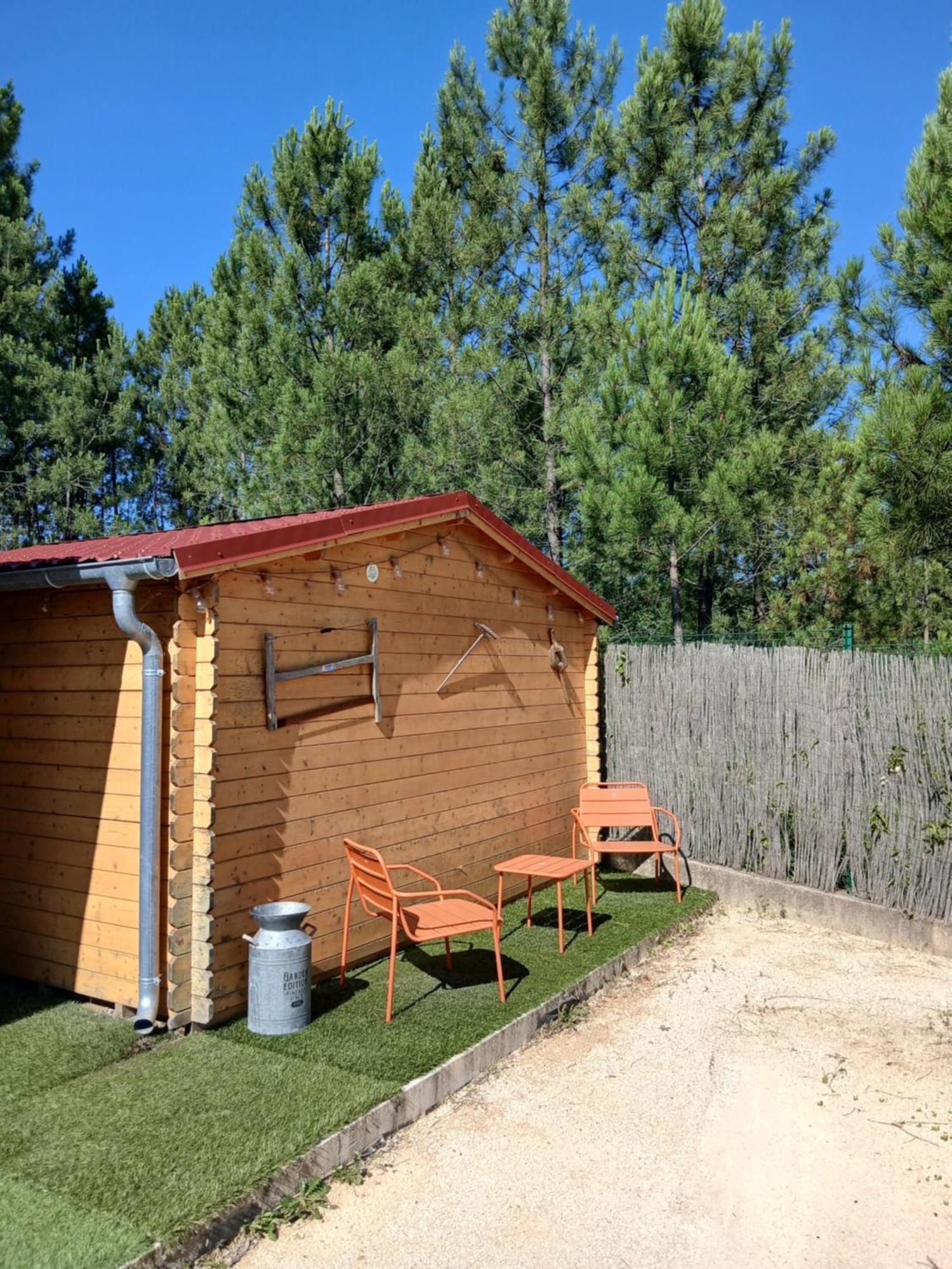 Chalet Charmant Avec Piscine Mercuer Kültér fotó